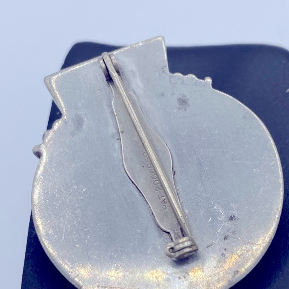 Vintage Posey Holder Brooch Unique Brooch That Can Hold A Flower Silver Tone - Picture 3 of 7